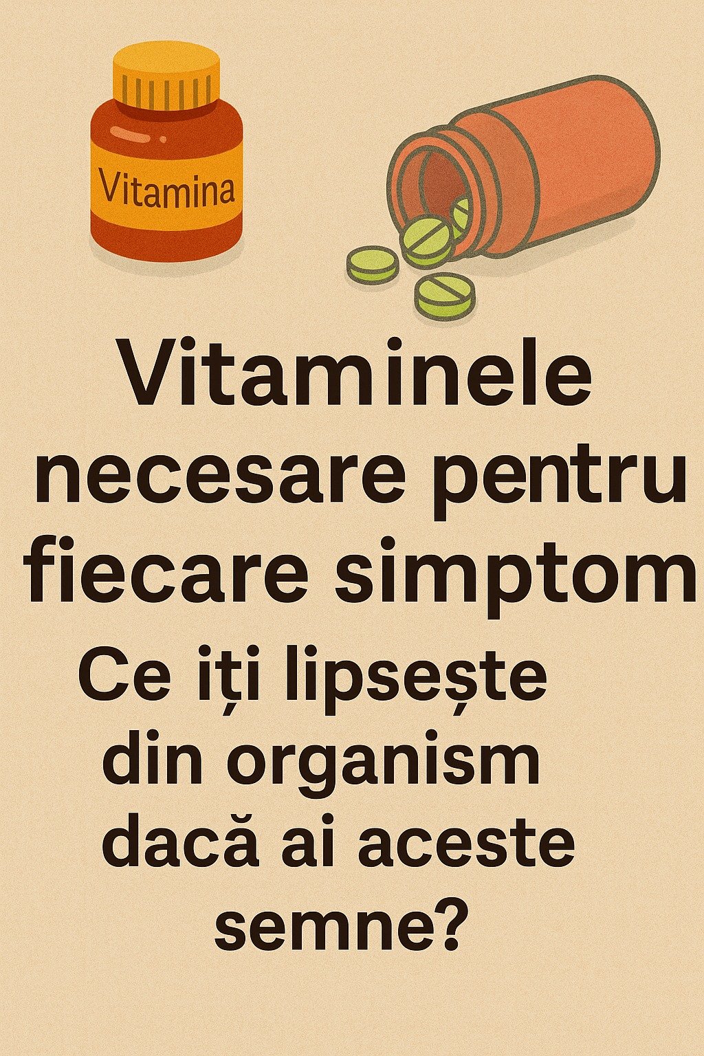 Vitaminele necesare pentru fiecare simptom. Ce iti lipseste din organism daca ai aceste semne