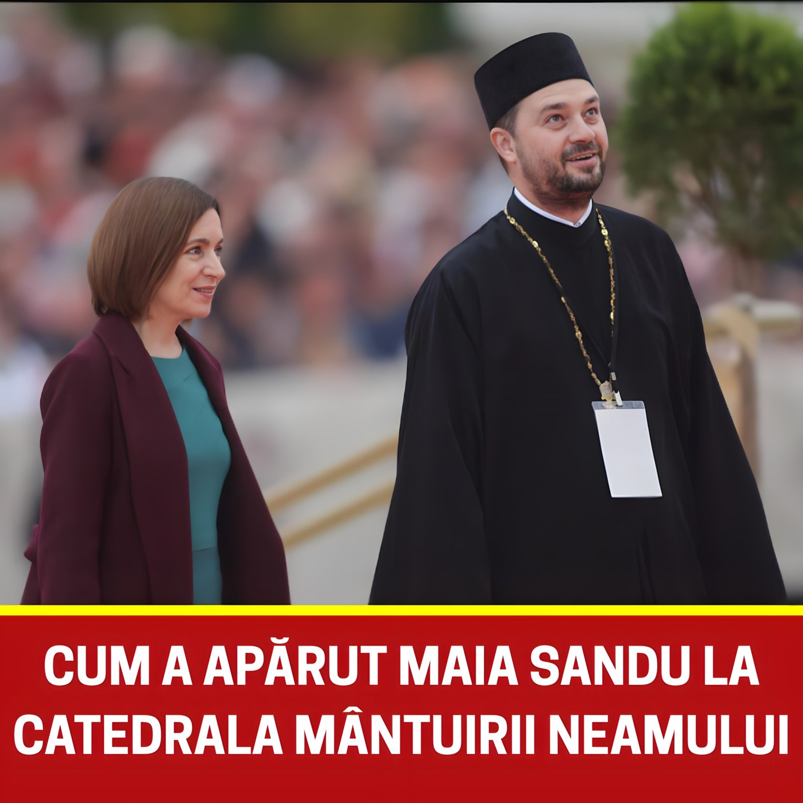 Cum a apărut Maia Sandu la Sfințirea Catedralei Mântuirii Neamului. Detaliul surprinzător