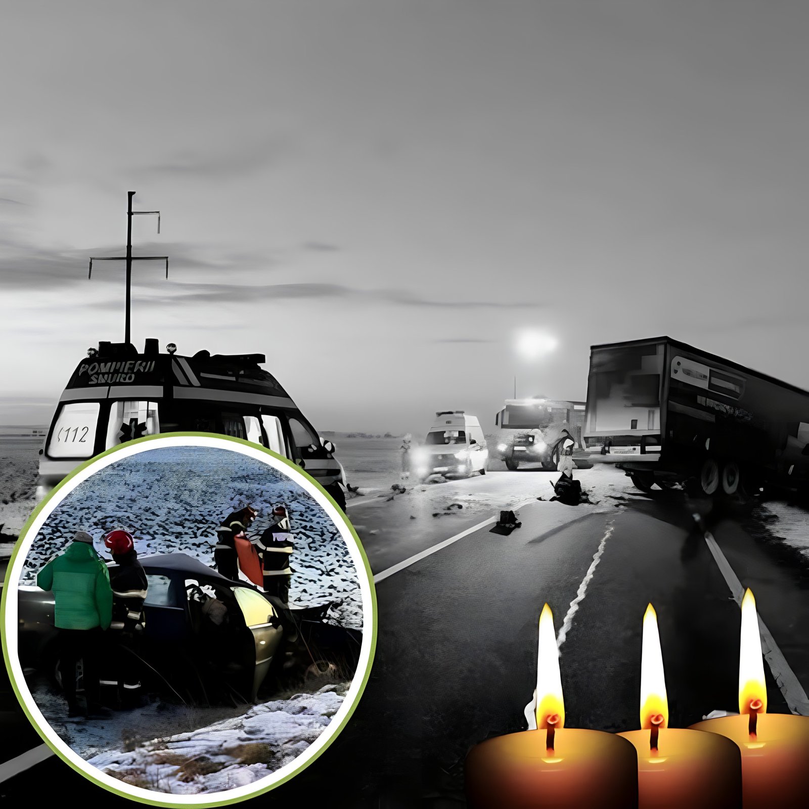 Şi-a găsit sfârşitul după ce a intrat pe contrasens şi s-a făcut praf cu un TIR